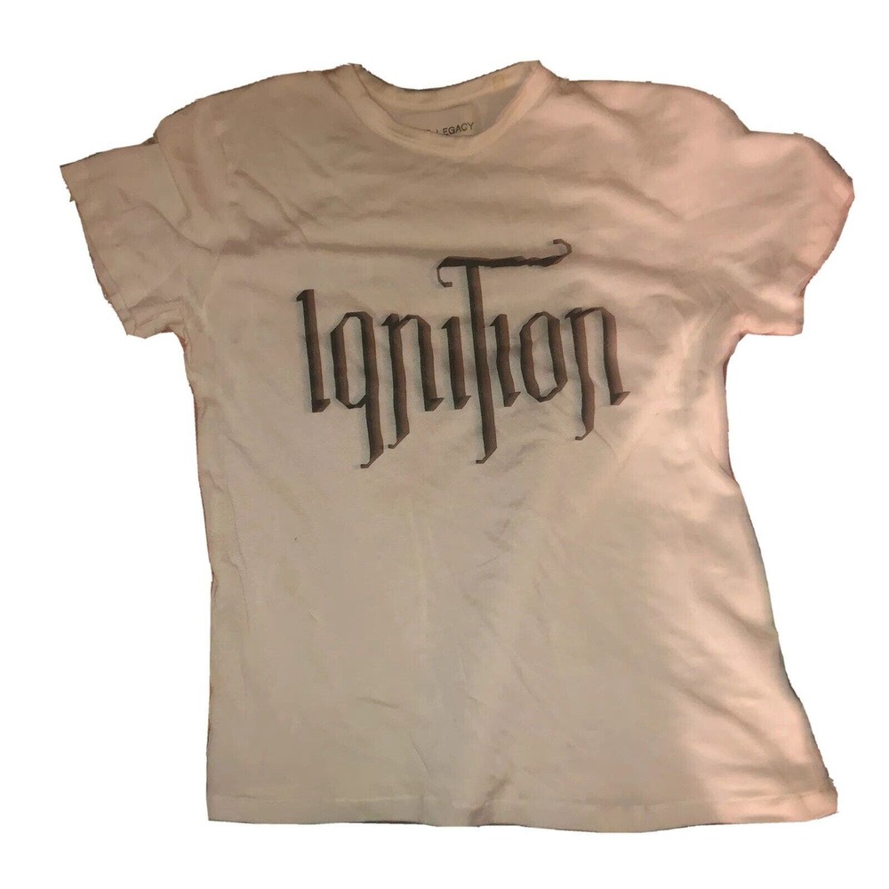Our Legacy T-Shirt Men Size 48 Medium Ignition Season 2015 Logo Short Sleeve